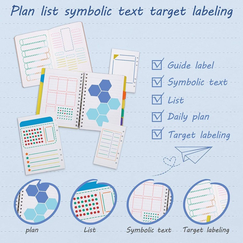 20PCS Planner Stencils DIY Drawing Templates for DIY Notebook