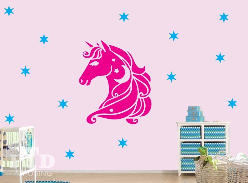  Kids Love UNICORN STENCIL. Nursery Bedroom Girl Unicorn Home  Decor Painting Stencil. Paint Walls Fabric & Furniture. Reusable. Ideal  Stencils Ltd. (XL/54X58CM) : Everything Else