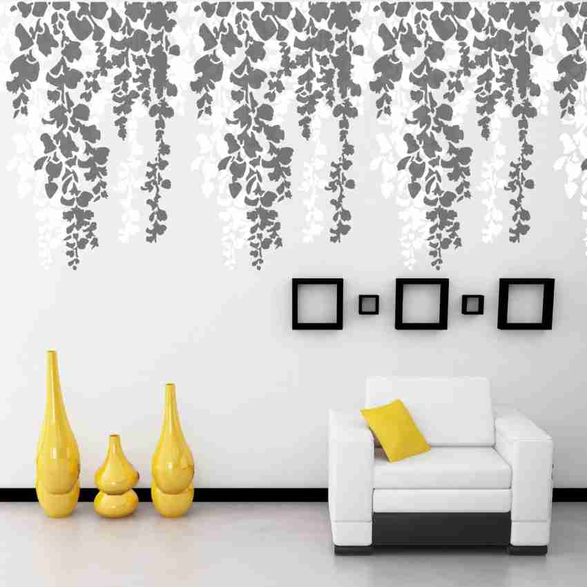 DECORZE Cherry Blossom Stencil For Bedroom Wall Painting