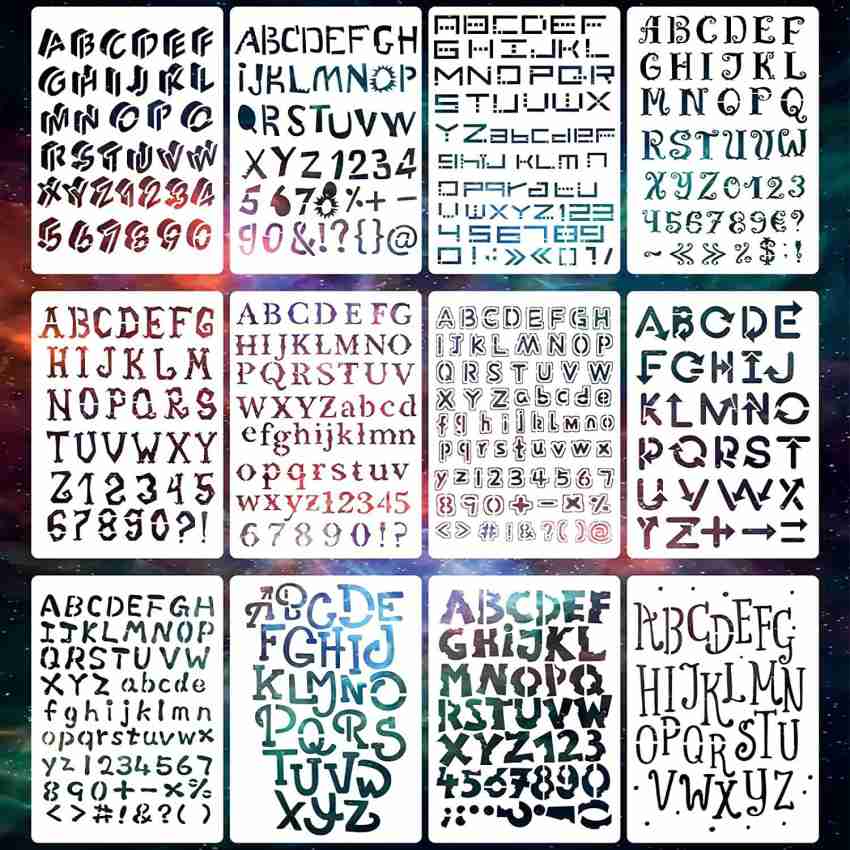 Buy 7inch Letter Stencils for Painting on Wood,Large Alphabet Stencils  Stencil Letters Numbers Stencils for Wall Wood Signs Home Porch Online at  desertcartINDIA