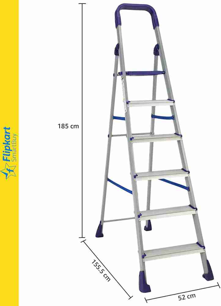 Flipkart SmartBuy 6 Step Dual Purpose Aluminium Ladder Price in India - Buy  Flipkart SmartBuy 6 Step Dual Purpose Aluminium Ladder online at