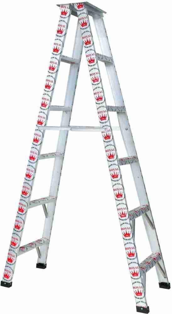 Royal Solution Aluminium 2 way 6 step 6 feet folding ladder silver Medium Aluminium Ladder Price in India Buy Royal Solution Aluminium 2 way 6 step 6 feet folding ladder
