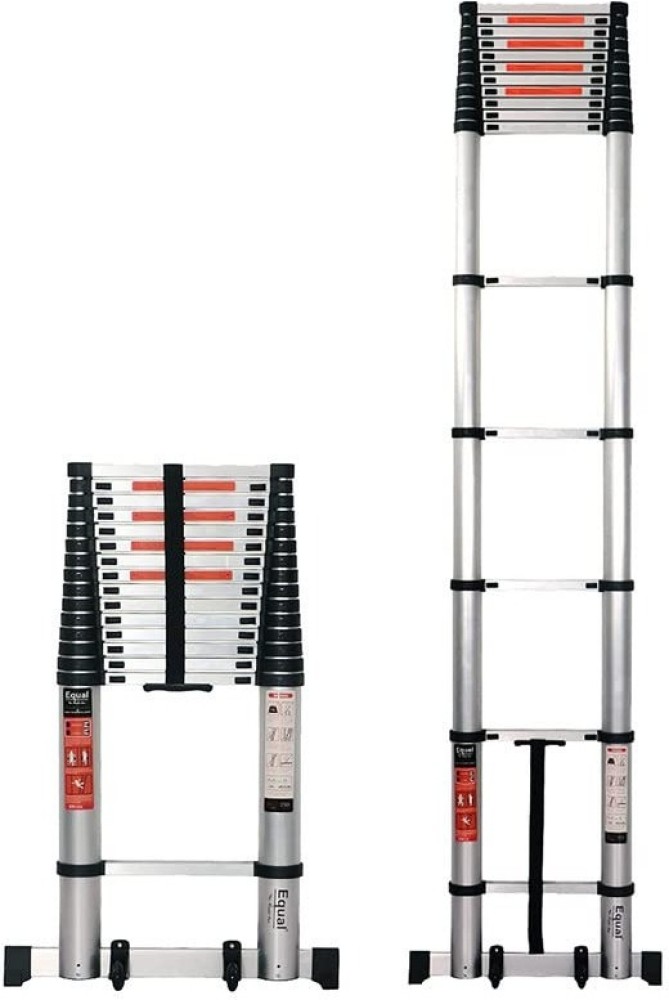 PrimeMetals Collapsible Extension Telescopic Aluminium Ladder