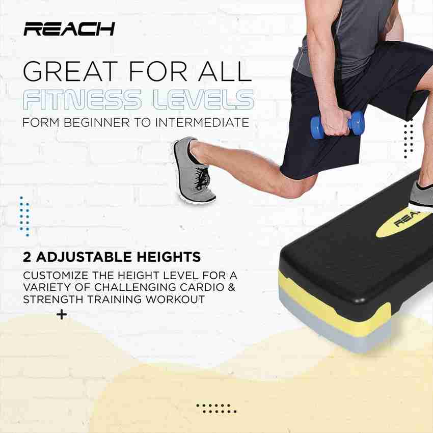 Buy Reach Adjustable Aerobic Stepper for Home Gym Workout for Weight Loss Cardio Workout Stepper Online at Best Prices in India Sports Fitness Flipkart
