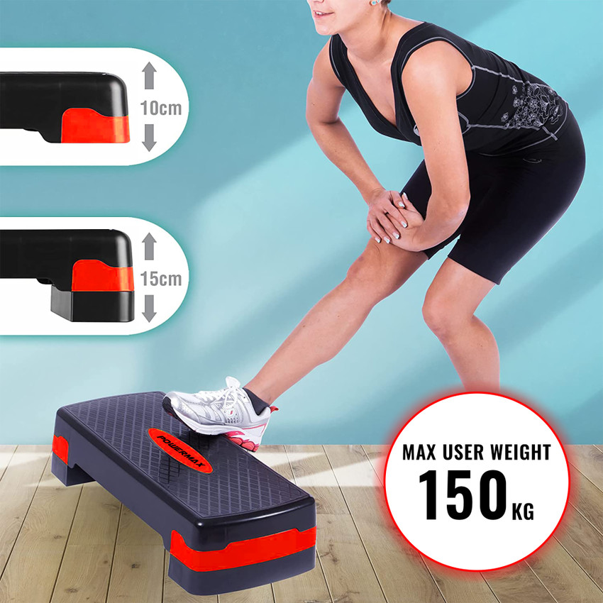 Powermax Fitness ST 2L Aerobic Stepper with Risers and 2 Level Adjustable Workout Fitness Stepper Buy Powermax Fitness ST 2L Aerobic Stepper with Risers and 2 Level Adjustable Workout Fitness Stepper ...