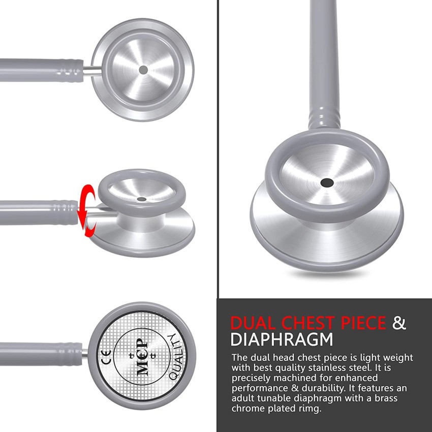 MCP Stainless Steel Dual Head Stethoscope For Doctors & Students