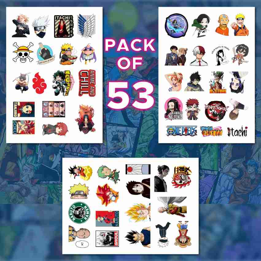 Akipi 2.5 cm Naruto Theme Anime Character Waterproof Vinyl Stickers for  Laptop, Gadgets Self Adhesive Sticker Price in India - Buy Akipi 2.5 cm  Naruto Theme Anime Character Waterproof Vinyl Stickers for