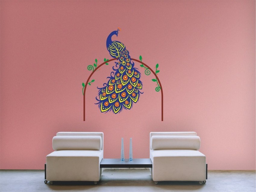 Buy EJA Art Modern Peacock Wall Sticker Online at Low Prices in India 