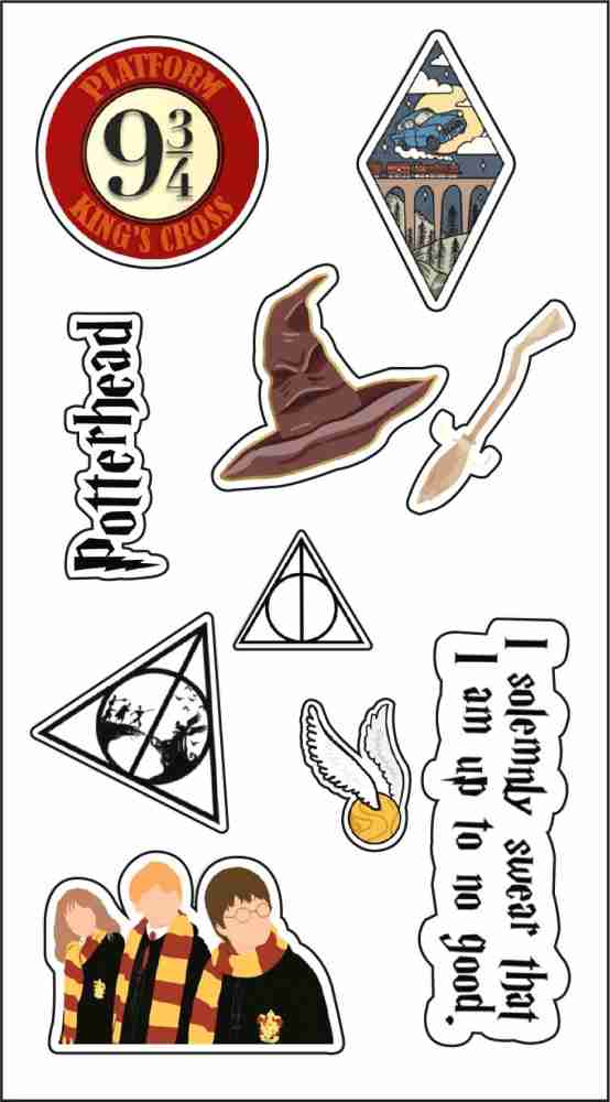 CodersParadise 5.5 cm Harry Potter Stickers for Laptop, Diary