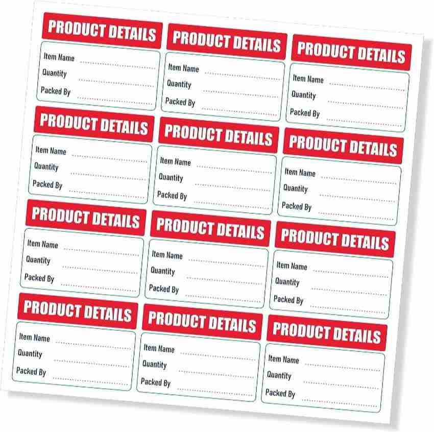 Product label sticker discount
