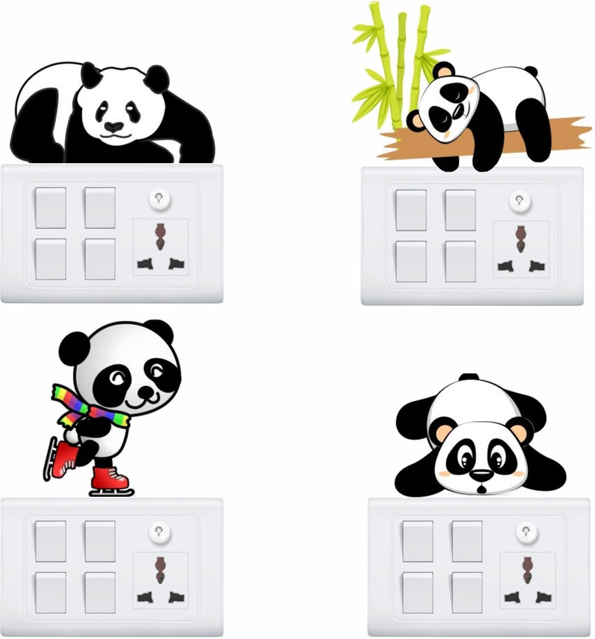 Switchboard shop painting panda