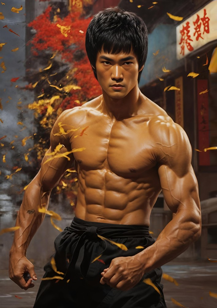 Bruce lee body photo deals