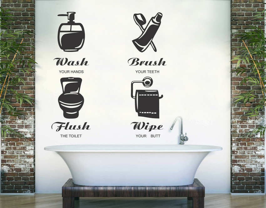 Stickers for the bathroom discount