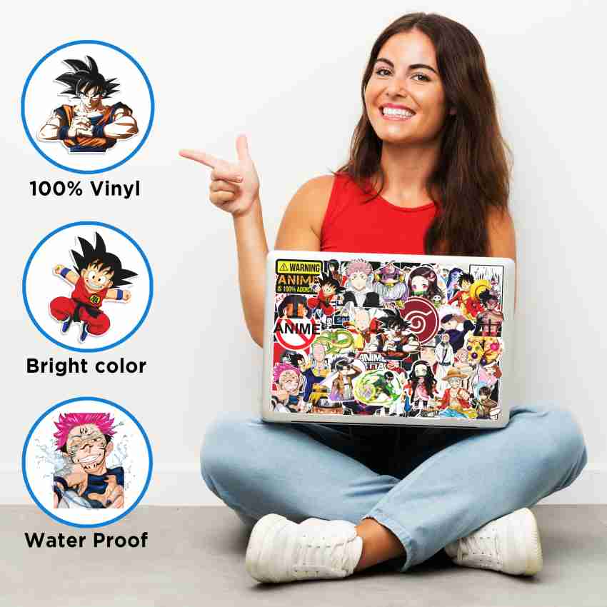 Anime Stickers ( Pack Of 50 ) Including Jujutsu Kaisen, Dragon Ball Z,  Naruto, And Other at Rs 75/piece in New Delhi