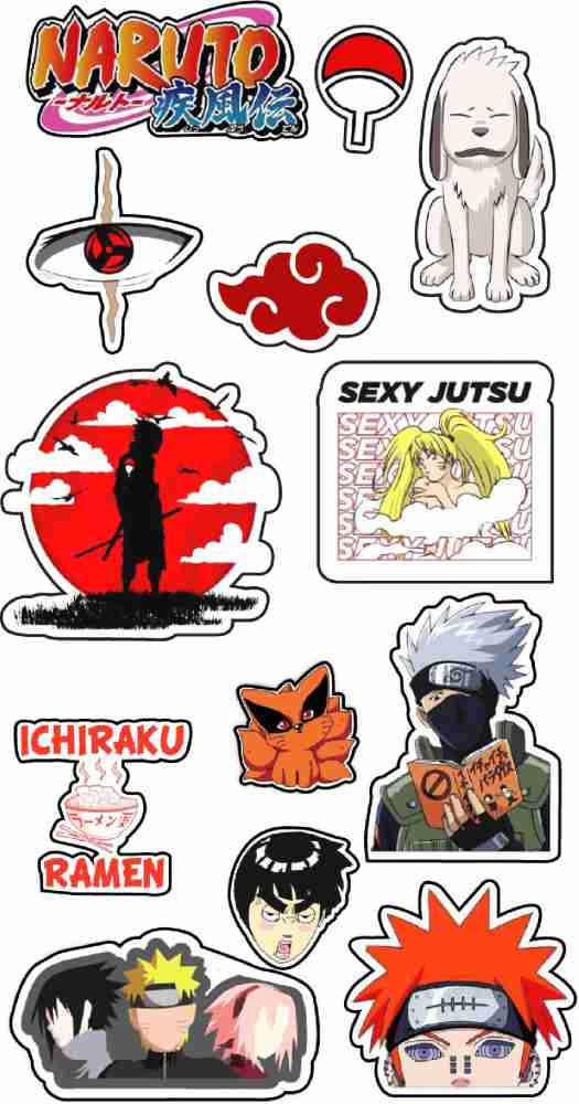 PHONE ANTICS 3.81 cm Naruto Themed Stickers, DIY Decoration