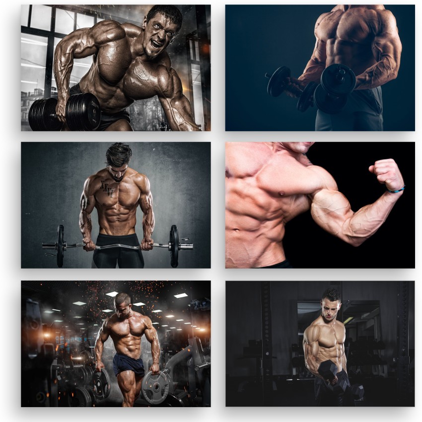 PRINTHUBS 30.48 cm Bodybuilding Fitness Workout Gym Body Builder  Motivational Poster For Wall Decor Self Adhesive Sticker Price in India -  Buy PRINTHUBS 30.48 cm Bodybuilding Fitness Workout Gym Body Builder  Motivational