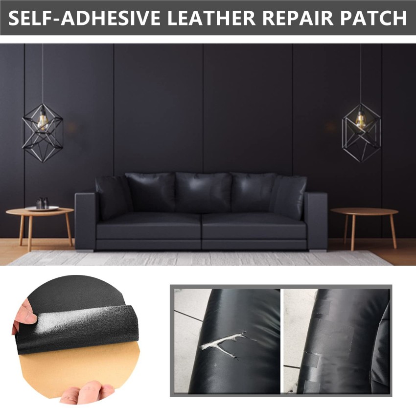 Lilvigor Self Adhesive Leather PU Fabric Repairing Patches for Sofa, for Car Seats, for Clothing 7.8-61.8 inchBlack, Size: 7.8*11.8, Beige