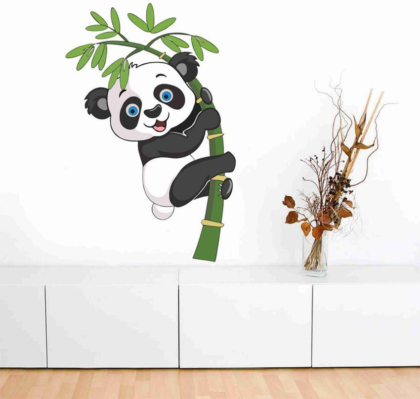 Panda wall outlet stickers