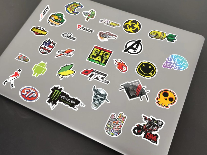 WALLDESIGN 10.16 cm 121 Racing Comic Graphic Durable Glossy PVC Stickers  for Laptop Gadget Bike Car Self Adhesive Sticker Price in India - Buy  WALLDESIGN 10.16 cm 121 Racing Comic Graphic Durable
