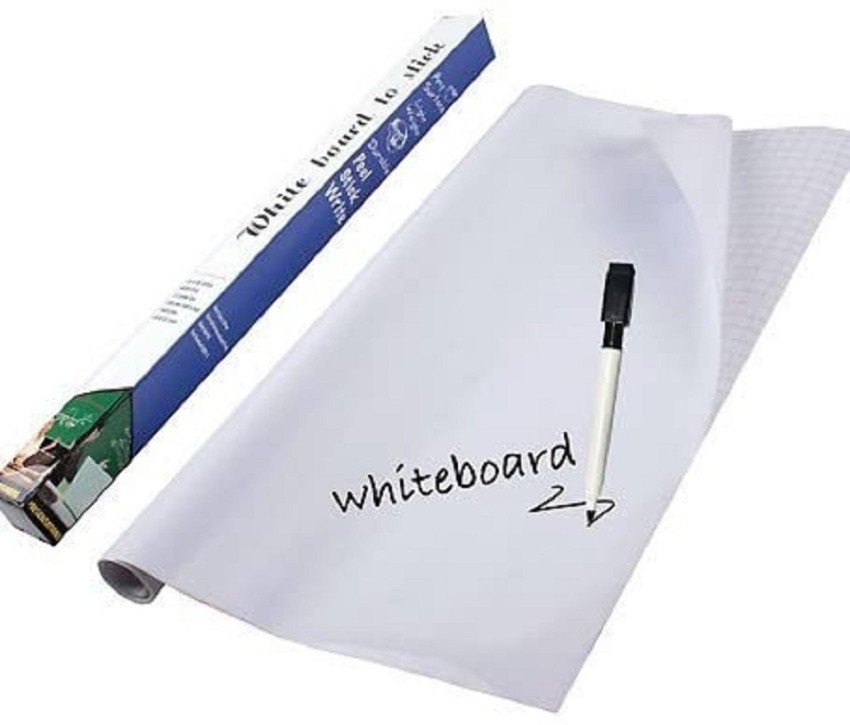 Asterin Sales 200 cm Self Adhesive White Board Paper Stick Classroom Office  kids room with Pen Reusable Sticker Price in India - Buy Asterin Sales 200  cm Self Adhesive White Board Paper