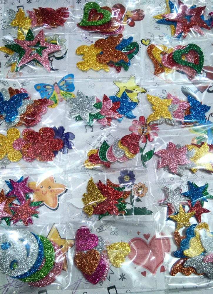 Sparkle Smiley Glitter Sticker at Rs 350/piece, Glitter Stickers in New  Delhi