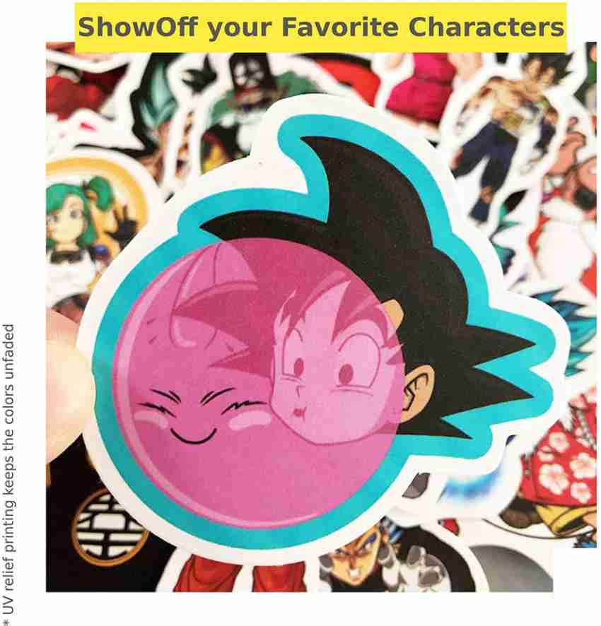 50 Pcs Stickers Dragon Ball Z Anime Super Saiyan Phone Luggage