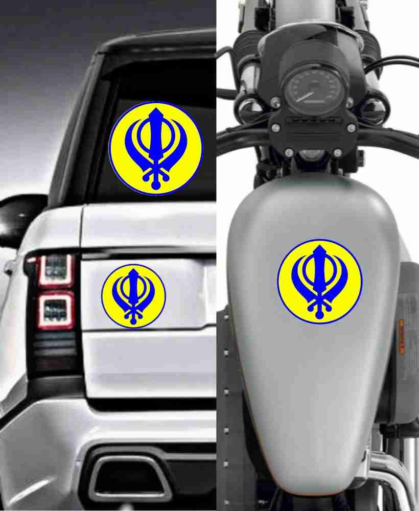 Khanda sticker for deals car