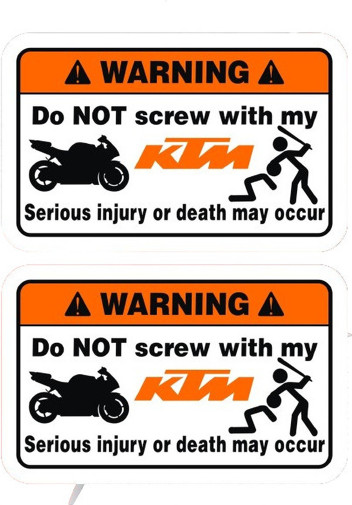 Warning stickers 2025 for cars