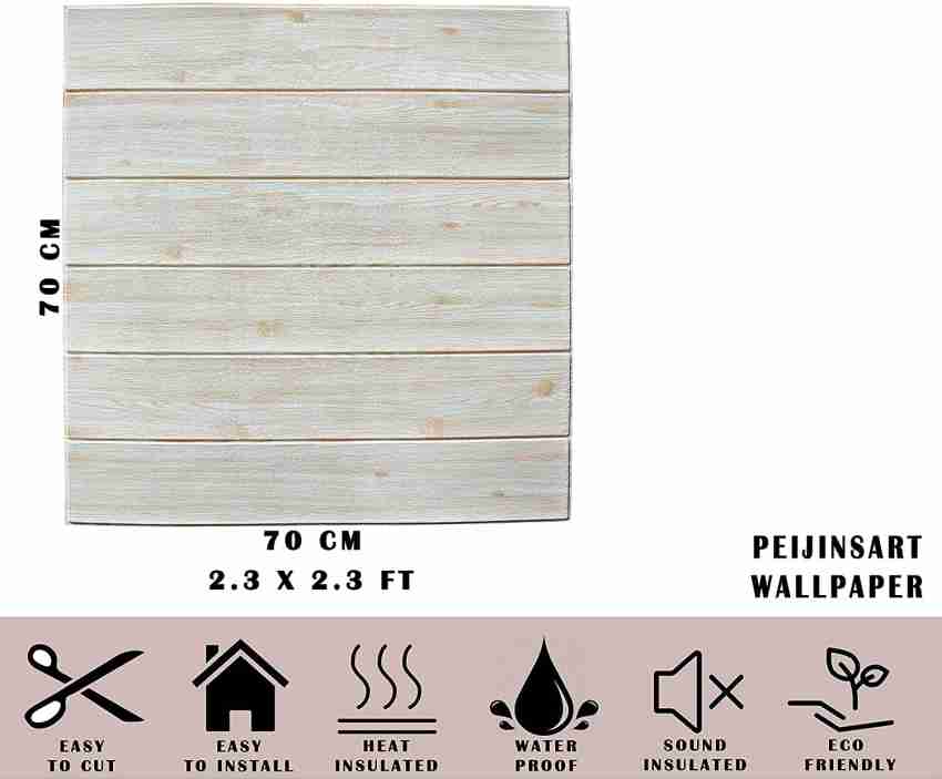 wewell 69.977 cm 3D PE Foam Wall Stickers 3D Self Adhesive Wallpaper DIY  Wall Decor Brick Stickers (70 x 77cm, Appx. 5.8Sq Feet). (White) Self  Adhesive Sticker Price in India - Buy