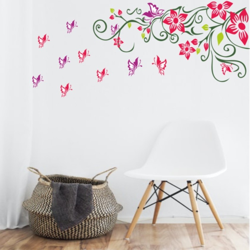 KC Home Decoration 29 cm kc Black Peacock Decor Design Wall Decals Sticker  For Home Decor (pvc vinyl covering area 29cm X 58cm) Removable Sticker  Price in India - Buy KC Home