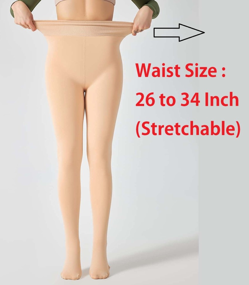 wsevypo Women Fleece Lined Leggings Thick Thermal Tights High Waist Double  Layer Pants Soft Winter Plush Warm Elastic Pants