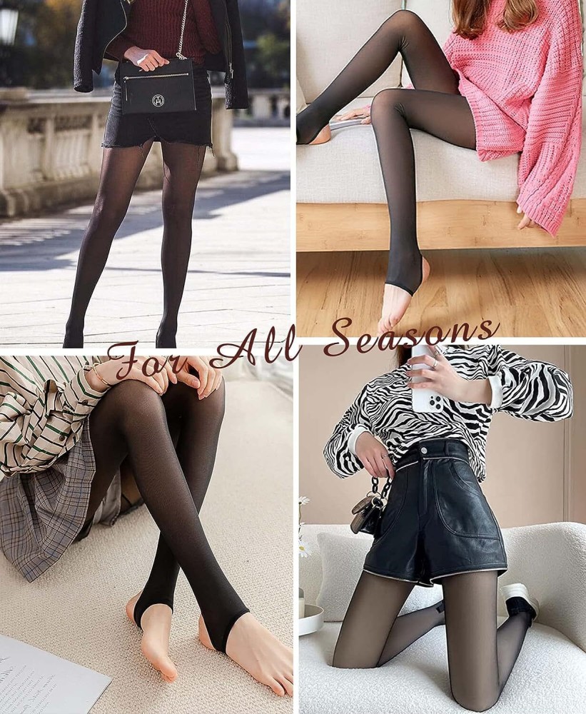 Buy ogimi - ohh Give me Fleece Lined Tights For Women Sheer