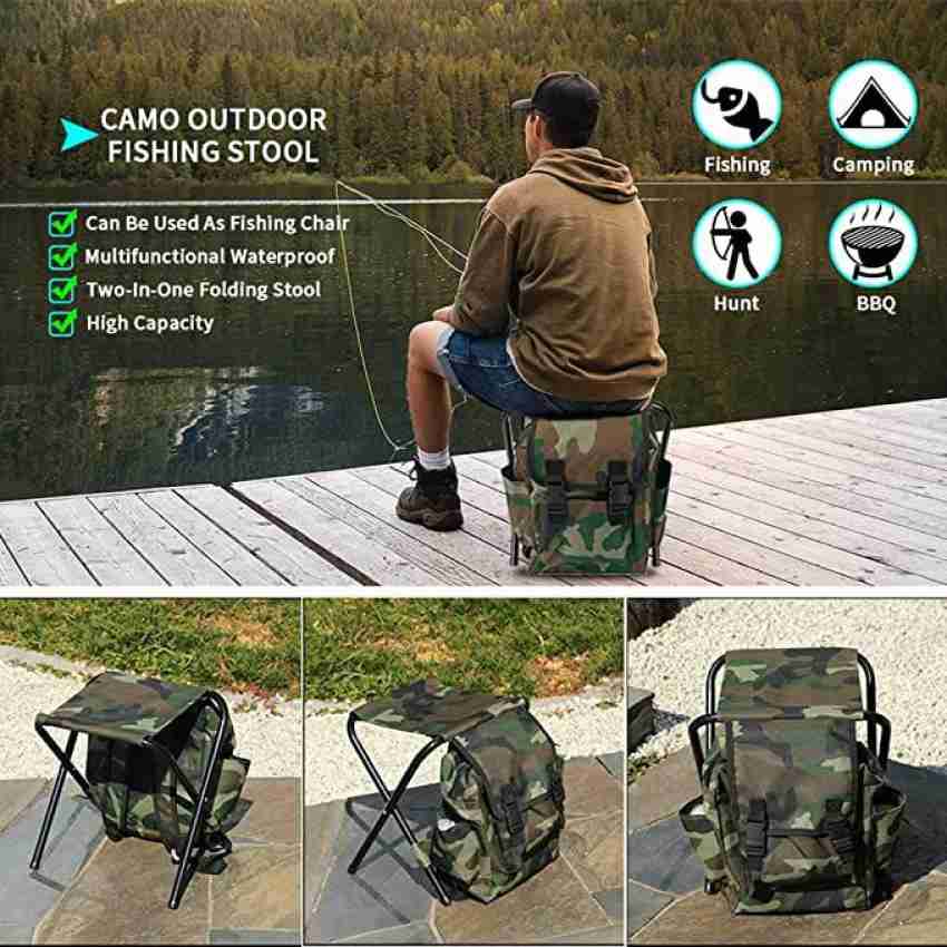 Zology Folding Camping Chair Stool Backpack with Cooler India