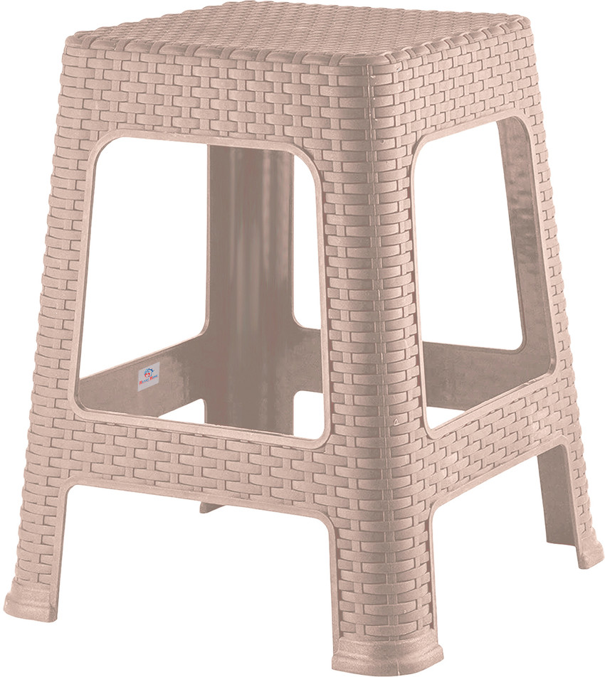 Heart Home Plastic Sitting Stool for Indoor Or Outdoor Home
