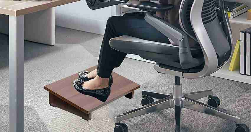 Wooden stool for sales desk