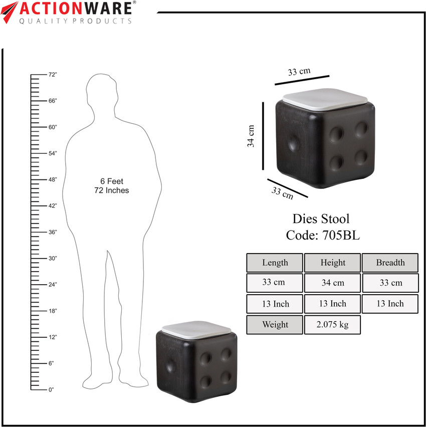 ACTIONWARE Plastic Dice Stool Sitting Stool for Home Office Garden Cafeteria Outdoor Cafeteria Stool Price in India Buy ACTIONWARE Plastic Dice Stool Sitting Stool for Home Office Garden Cafeteria Out...