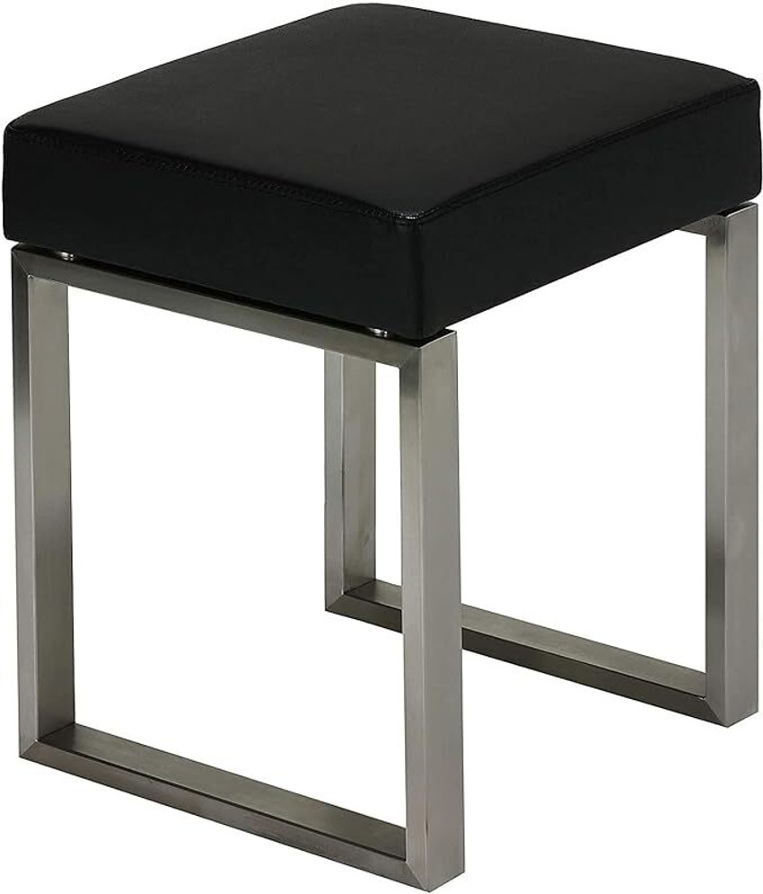 Indian Decor 31085 Stainless Steel Stool with Black Cushion Stool Price in India Buy Indian Decor 31085 Stainless Steel Stool with Black Cushion Stool online at Flipkart