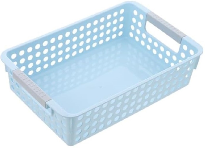 Kedarkantha Net Storage Basket, Plastic Q-2 Utility Box Organizer