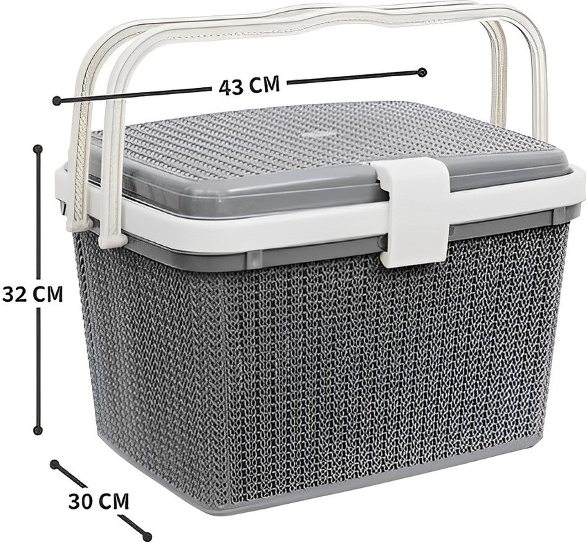 JIXXIJI Plastic Rope Multi Utility Picnic Toy Baby Cloth Storage Shopping Basket 27 Liter Storage Basket Price in India Buy JIXXIJI Plastic Rope Multi Utility Picnic Toy Baby