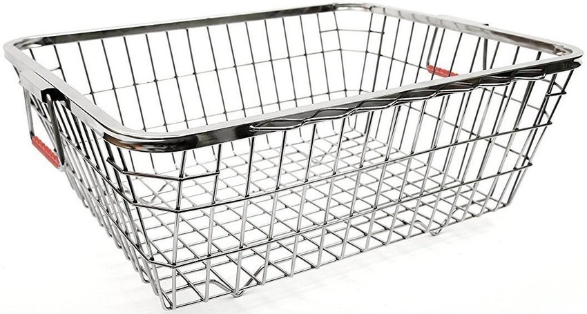 IMPULSE Stainless Steel Heavy Dish Drainer Silver Size 54 x 42 x 20 cm Storage Basket Price in India Buy IMPULSE Stainless Steel Heavy Dish Drainer Silver Size 54