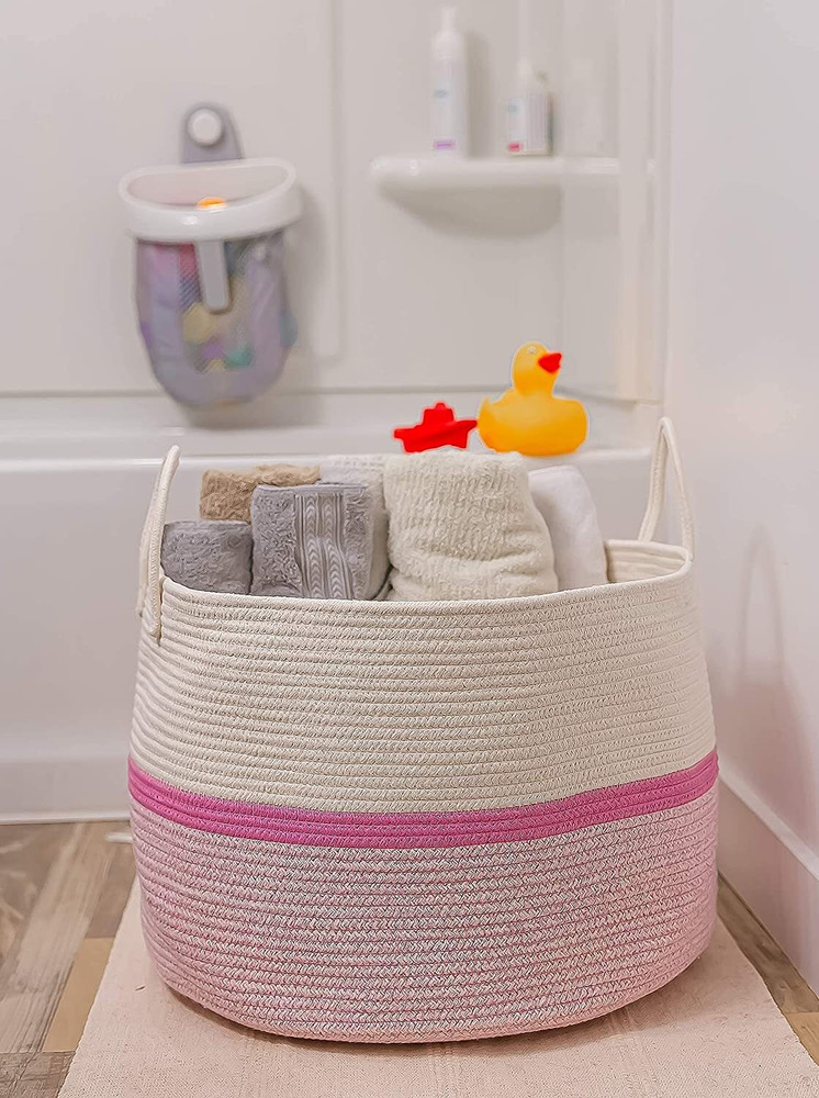 Wisdom Decor Cotton Storage Basket Price in India Buy Wisdom Decor Cotton Storage Basket online at Flipkart