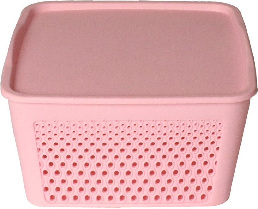 Pink storage boxes baskets hotsell