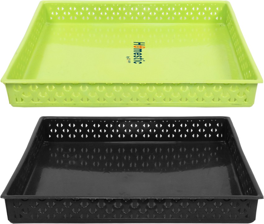 HOMESTIC Plastic Versatile Plastic Storage Tray for Kitchen