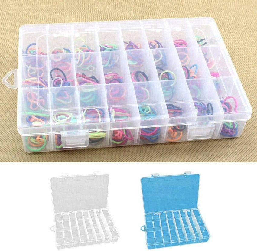 Lakshya Collections Pack Transparent Plastic Storage Box Small