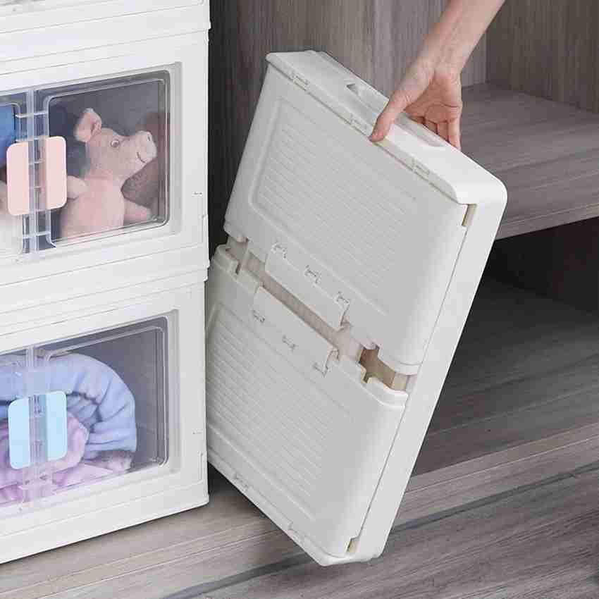 Foldable plastic outlet storage boxes