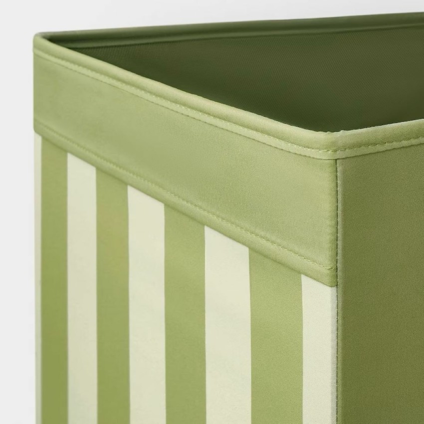 STORAGE BOX GREEN PLAIN 9X10X15