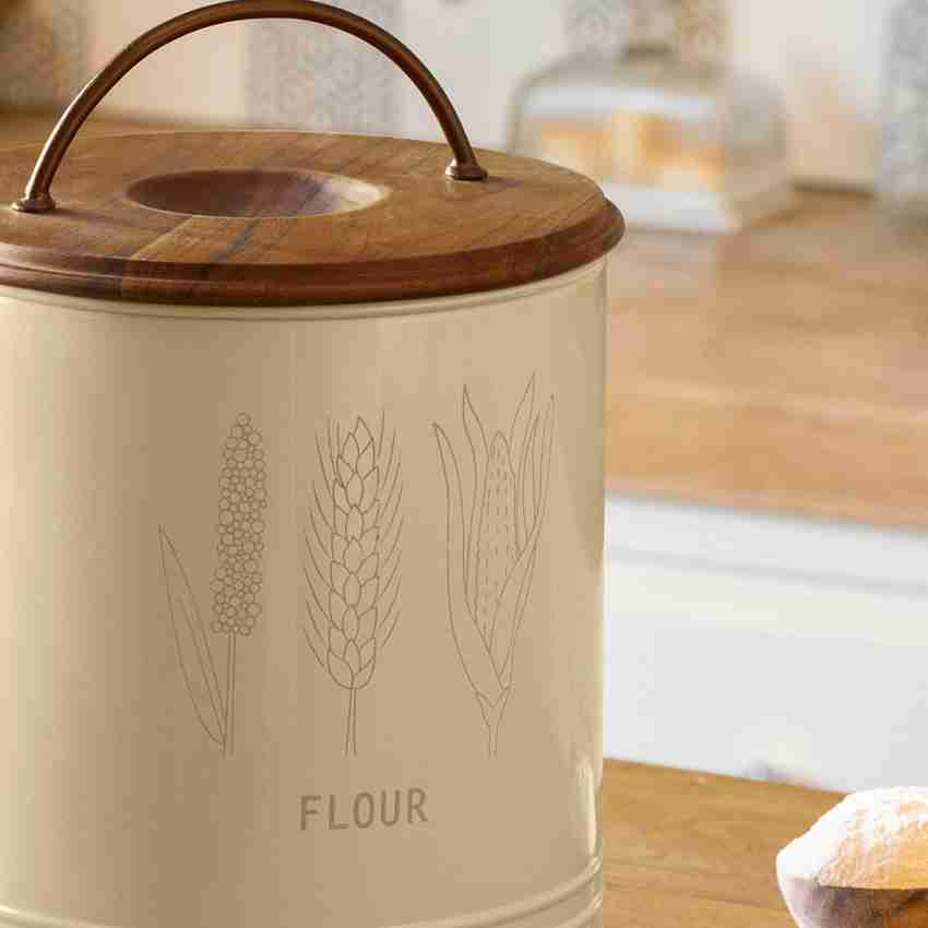 Buy Canny onion storage barrel with wooden lid Online - Ellementry