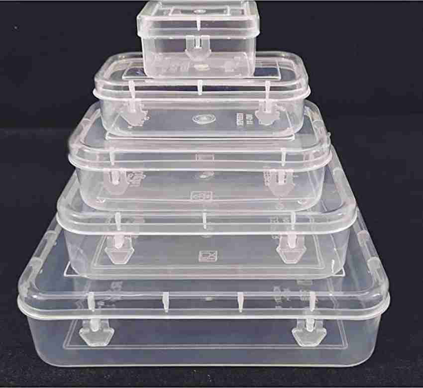 Tidyhome - 2 XLARGE Clear Plastic storage bins with lids-  (14inchL×11inchW×9inchH)-Bins Handle for Office, Entryway,Cabinet, Bedroom,  Laundry Room