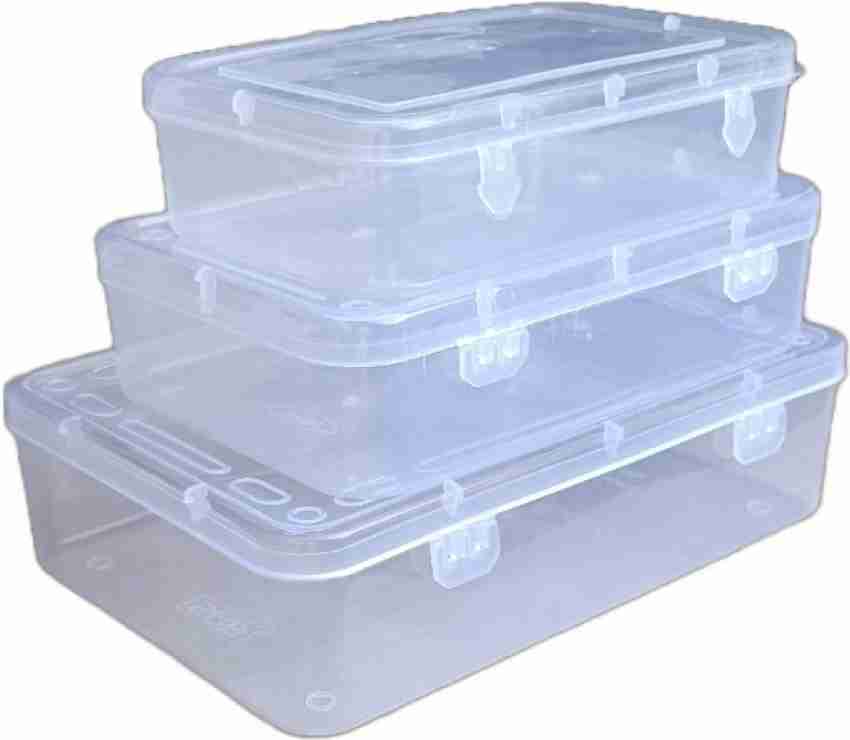 7.5 Lt Plastic Storage Box with Locking Lid, Clear