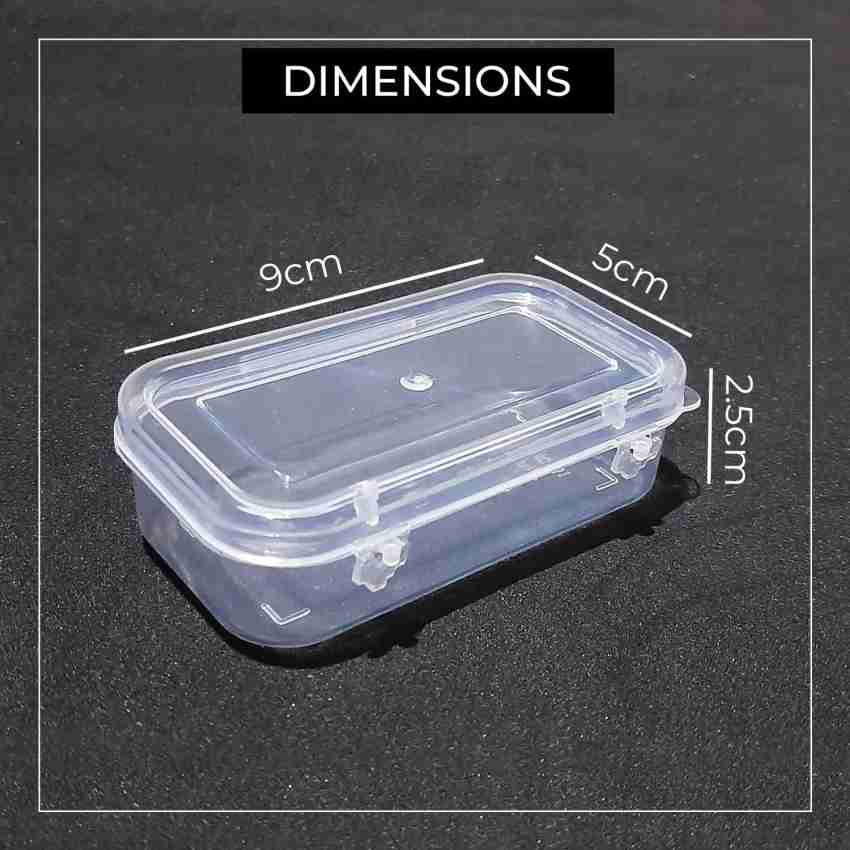 3 Pack Jewelry Organizer Box for Earrings, Clear Plastic Bead